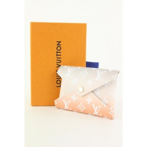 Louis Vuitton Peach Mist Monogram By The Pool Kirigami Envelope Pouch PM Small 796lv