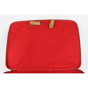 Louis Vuitton Red Vernis Monogram Pegase 55 Rolling Luggage Trolley Suitcase 1019l30