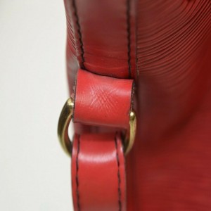 Louis Vuitton Red Epi Leather Petit Noe Drawstring Bucket Hobo Bag 863204