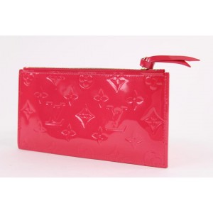 Louis Vuitton Pink Monogram Vernis Felicie Insert Zip Pouch 1lvs1221