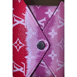 Louis Vuitton Pink Tye Dye Monogram Escale Small Kirigami Pochette Insert Red 859550