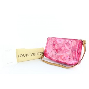 Louis Vuitton Louis Vuitton Pochette Accessoires Rose Velour Vernis