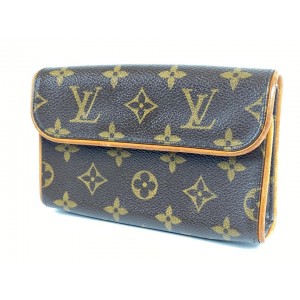 Louis Vuitton Pochette Florentine Monogram Canvas Clutch Bag