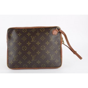 Louis Vuitton Monogram Pochette Dragonne Wristlet Bag 22lvs1215