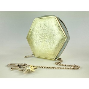 Louis Vuitton Gold Vernis Snowflake Porte Monnaie Flocon Coin Purse 13lv122