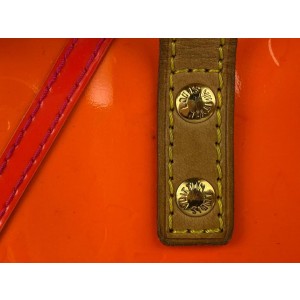 Louis Vuitton Rare Limited Robert Wilson Fluo Orange Monogram Vernis Reade PM 10L19