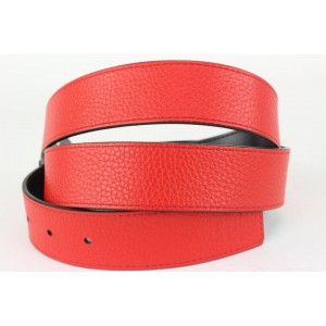 Louis Vuitton 90/36 Red x Black Reversible LV Initiales Belt 108lvs72