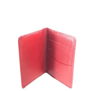 Louis Vuitton Red Epi Card Case Wallet Holder 23lv618
