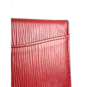 Louis Vuitton Red Epi Card Case Wallet Holder 23lv618