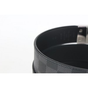 Louis Vuitton Damier Graphite Canvas Reversible Buckle Belt Size