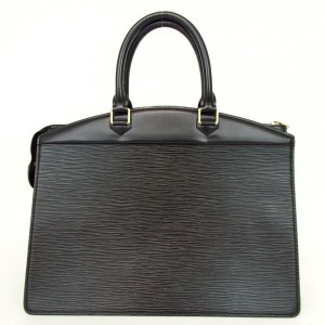 Louis Vuitton Black Epi Noir Riviera Vanity Tote Satchel 860020