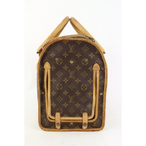 Louis Vuitton Monogram Sac Chien 40 Dog Carrier Pet Travel Bag 163lvs79