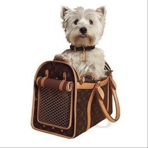 Louis Vuitton Sac Chien Monogram 40 Pet Cartier Dog Cat 3lva82 Brown Coated  Canvas Weekend/Travel Bag, Louis Vuitton