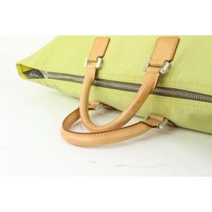 Louis Vuitton Lime Green Damier Geant Southern Cross Sac Sport Tote Bag 913lv10
