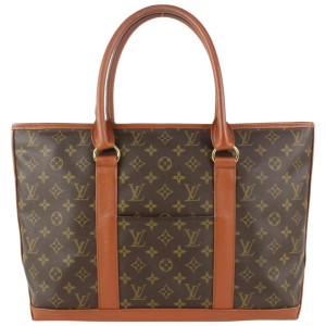 Louis Vuitton Monogram Sac Weekend PM Zip Tote Bag 104lv42