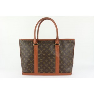 Louis Vuitton Monogram Sac Weekend PM Zip Tote Bag 104lv42
