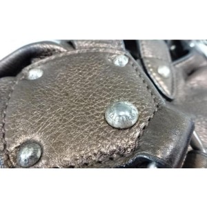 Louis Vuitton Metallic Bronze Mordore Monogram Mahina Leather XL Shoulder Bag 860878