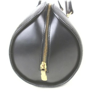 Louis Vuitton Black Epi Leather Noir Soufflot Papillon Cyllinder Barrel Bag 861680