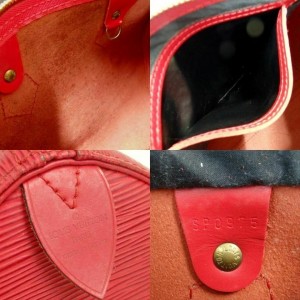 Louis Vuitton Red Epi Leather Speedy 25 860252