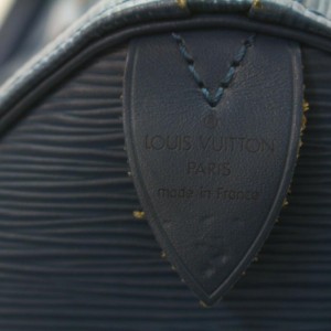 Louis Vuitton Blue Epi Speedy 30 Boston MM 861055