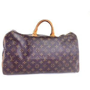 Louis Vuitton Speedy 40 Monogram La6518 Brown Coated Canvas Weekend/Travel  Bag, Louis Vuitton