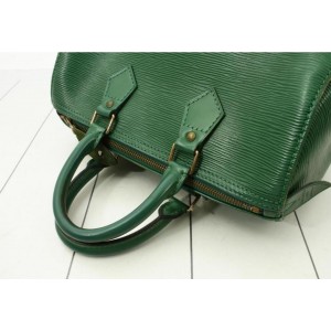 Louis Vuitton Borneo Green Epi Leather Speedy 25 Boston PM 861330