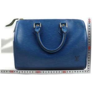 Louis Vuitton Blue Epi Toledo Speedy 25 Boston  863084