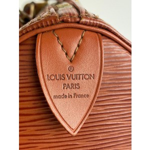 Louis Vuitton Brown Epi Leather Speedy 30 Boston MM 862140