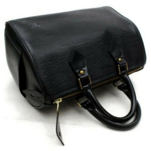 Louis Vuitton Speedy Noir 25 872843 Black Epi Leather Satchel, Louis  Vuitton
