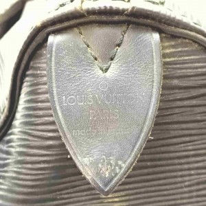Louis Vuitton Black Epi Leather Noir Speedy 30  861320