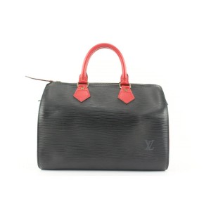 Louis Vuitton Only One Ever Made Black x Red  Epi LeatherSpeedy 25 620lvs316