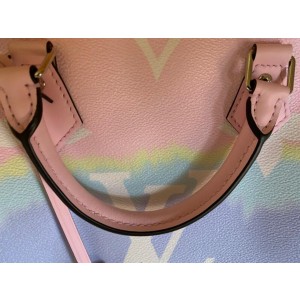Louis Vuitton Rare Pink Escale Tye Dye Speedy Bandouliere 30 with Strap 859691