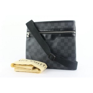 Louis Vuitton Black Damier Graphite Thomas Crossbody Messenger bag 228lvs55