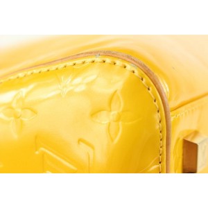 Louis Vuitton Yellow Monogram Vernis Tompkins Square Dome Boston Bag 927LV3