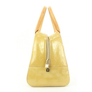 Louis Vuitton Yellow Monogram Vernis Tompkins Square Speedy Boston Bag 862825