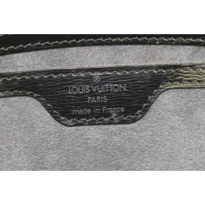 Louis Vuitton Black Epi Leather Noir Saint Jacques Zip Tote bag 573lvs613