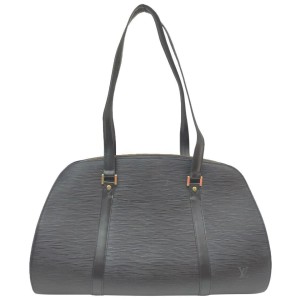 Louis Vuitton Black Epi Leather Noir Solferino 50 Travel Tote Bag 863074