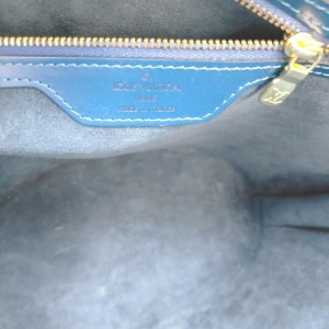 Louis Vuitton Blue Epi Leather Saint Jacques Zip Tote Bag 862716