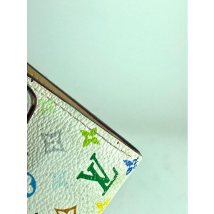 Louis Vuitton White Monogram multicolor Sarah Long Wallet 857622