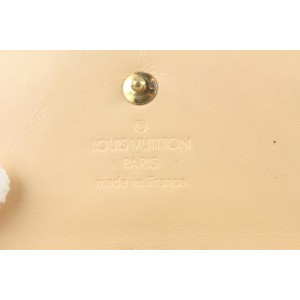 Louis Vuitton White Monogram Multicolor Blanc Elise Snap Compact Wallet 5lvs113