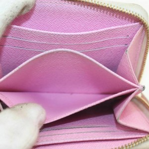 Louis Vuitton Zippy coin purse Card Case Business card holder Round Zip Zip