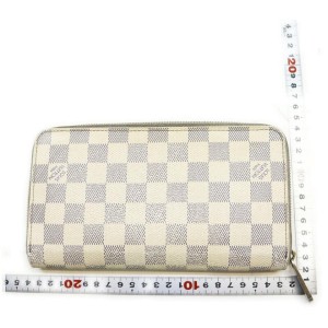 Louis Vuitton Damier Azur Organizer Zippy Wallet Zip Around Long Large 862351