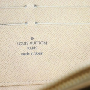 Louis Vuitton Damier Azur Zippy Wallet Zip Around 862194