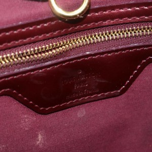 Louis Vuitton Amarante Monogram Vernis Bordeaux Wilshire MM Tote Bag 862348