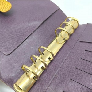 Louis Vuitton  Yellow Epi Leather Medium Ring Agenda MM Diary Cover  862323