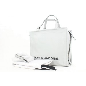 Marc Jacobs Swedish Grey Leather The Box Shopper 29 Tote Bag with Strap  15mj112