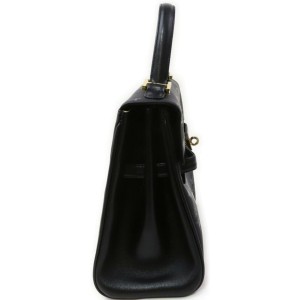 MCM Black Monogram Visetos Kelly Top Handle Flap Bag 863120