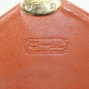 MCM Cognac Monogram Visetos Flap Bag 863162