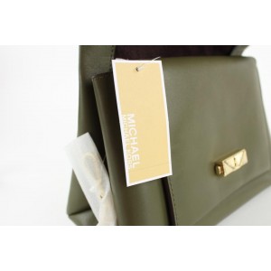 Michael Kors Green Leather Cece Medium Leather Shoulder Bag 28MK1215