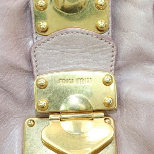 Miu Miu Pink Leather 2way Hobo 871881